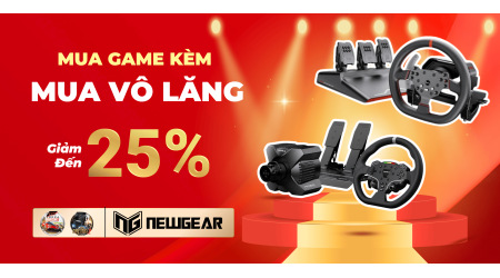Khuyến Mãi Siêu Hấp Dẫn: Mua Vô Lăng, Giảm 25% Các Tựa Game Hot Như ETS2, Forza!
